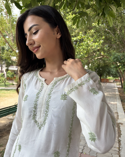 Elara Pure Ivory Coord Set