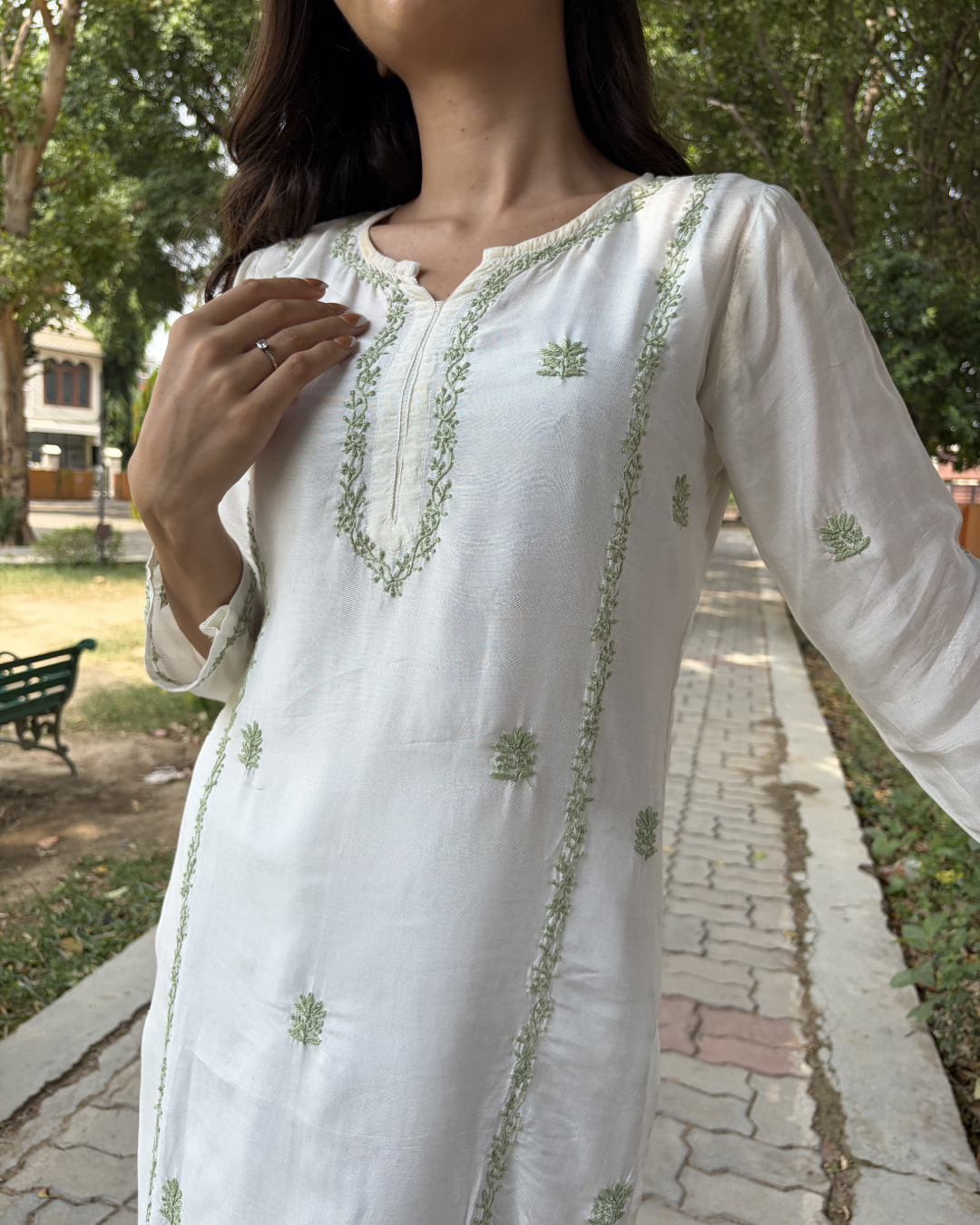 Elara Pure Ivory Coord Set