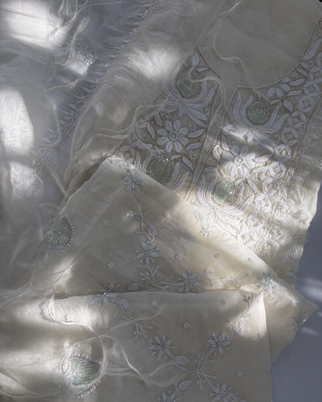 Jivika mul chanderi suit