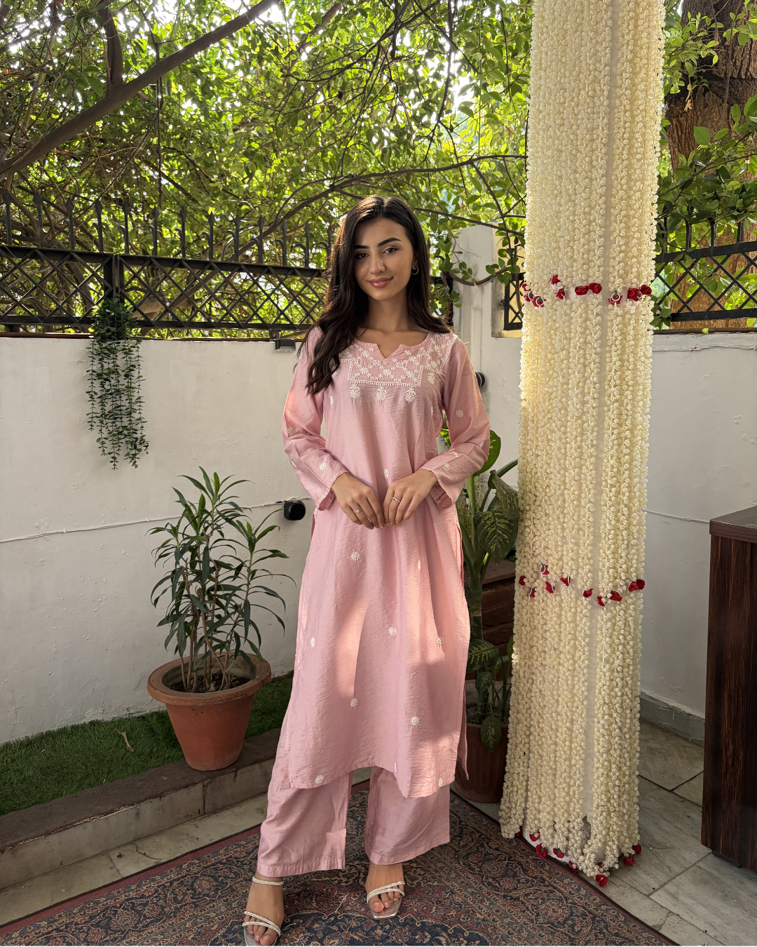 Nazakat Linen Chanderi Set
