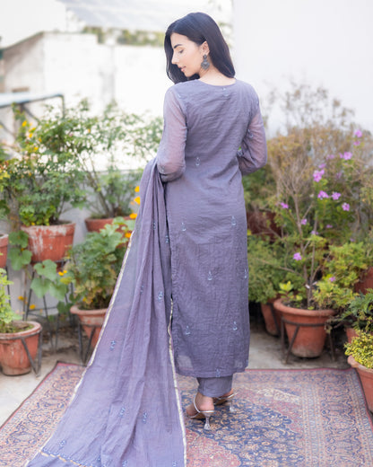 Falak mul chanderi suit