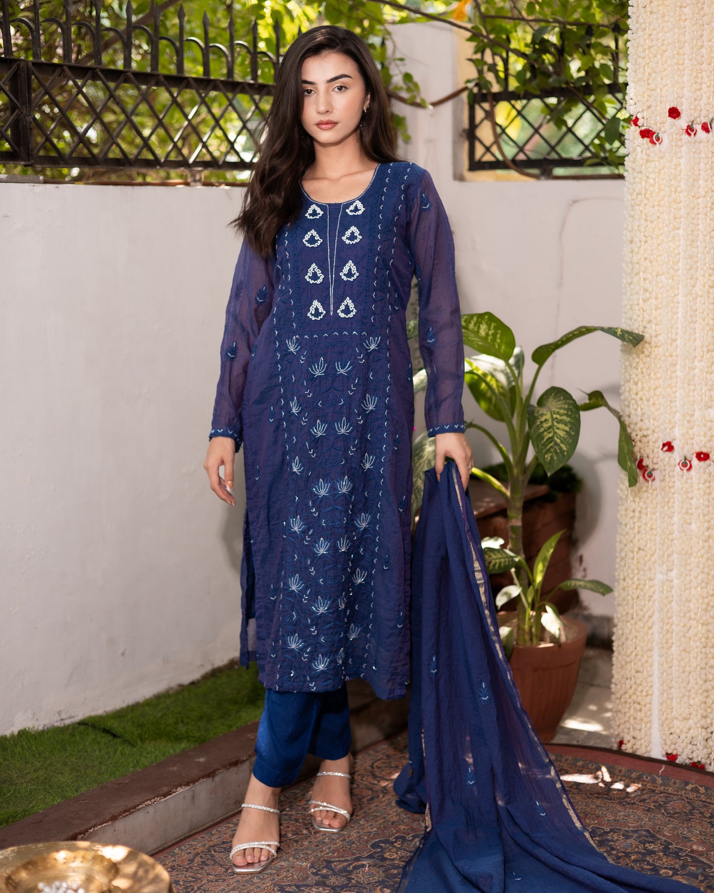 Ira mul chanderi suit