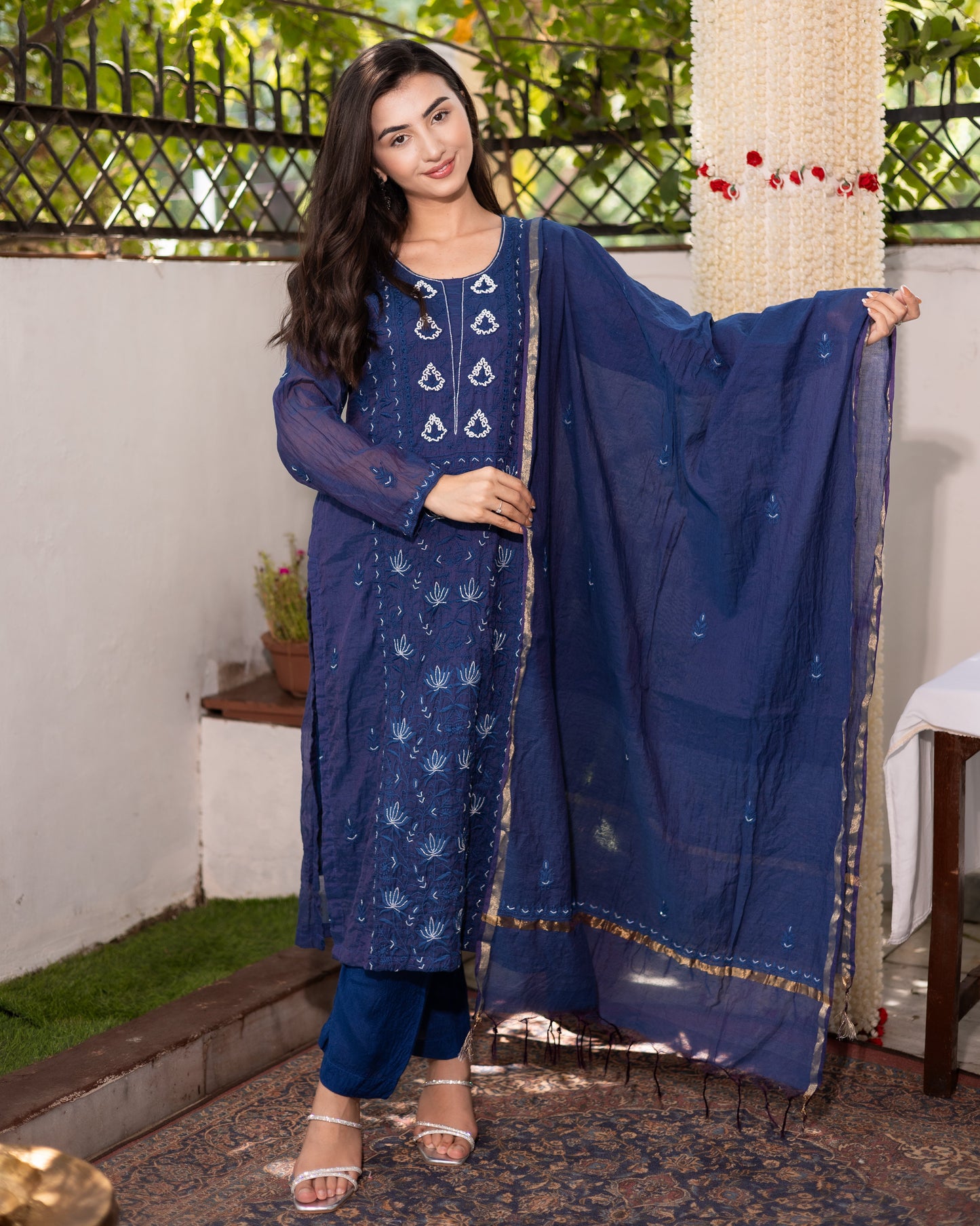 Ira mul chanderi suit