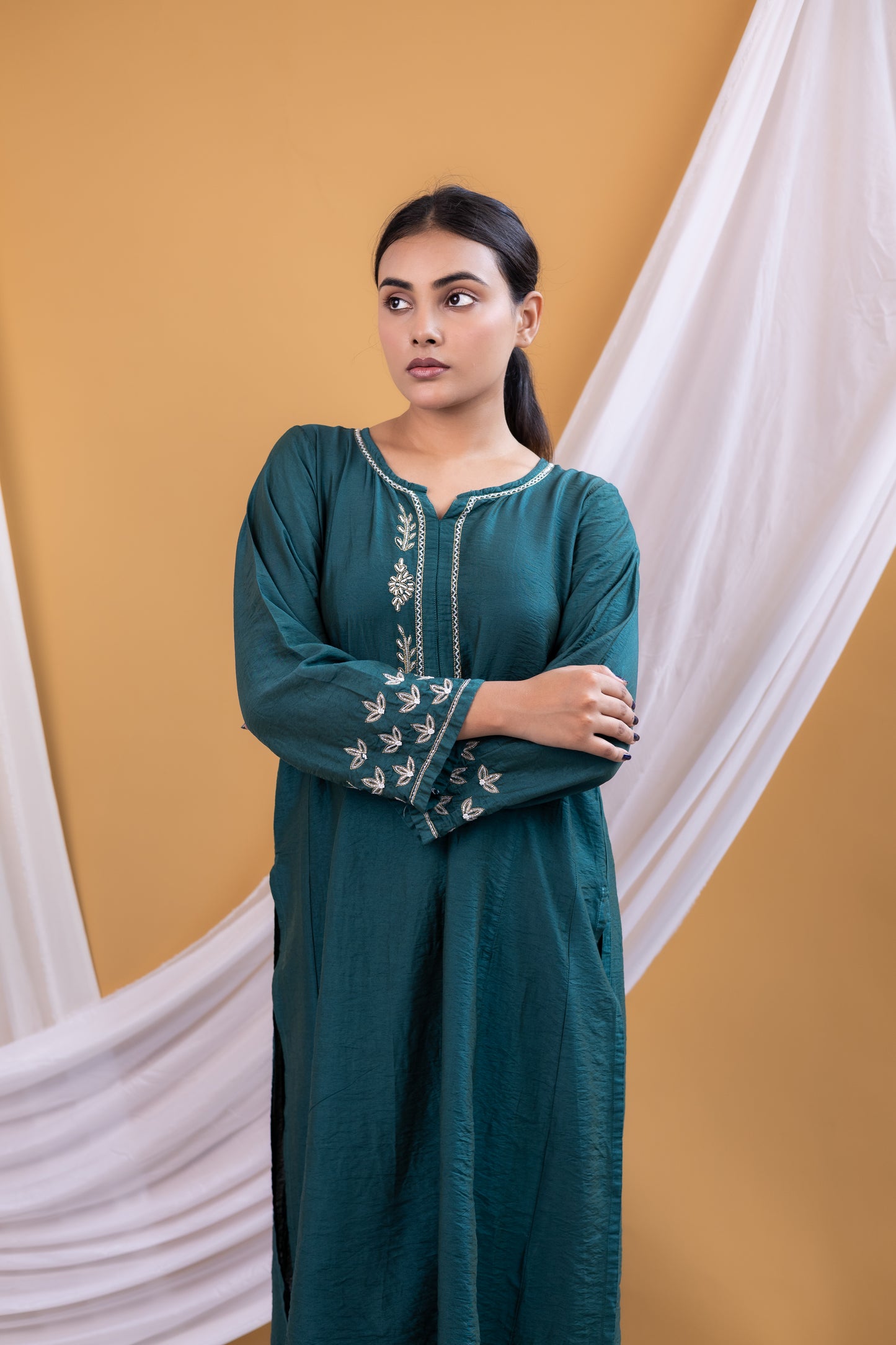 Sana Linen Chanderi Coord Set