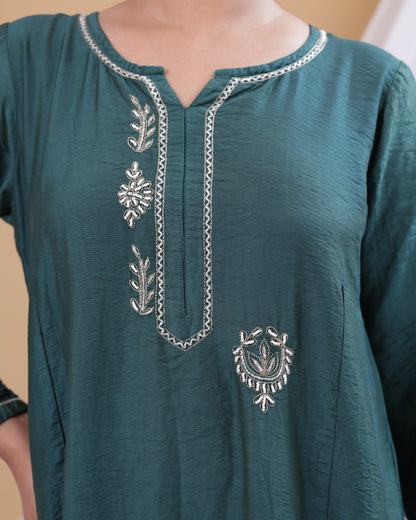 Sana Linen Chanderi Coord Set