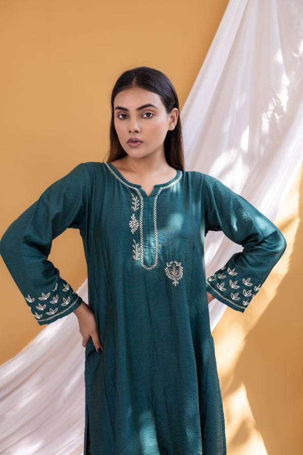 Sana Linen Chanderi Coord Set