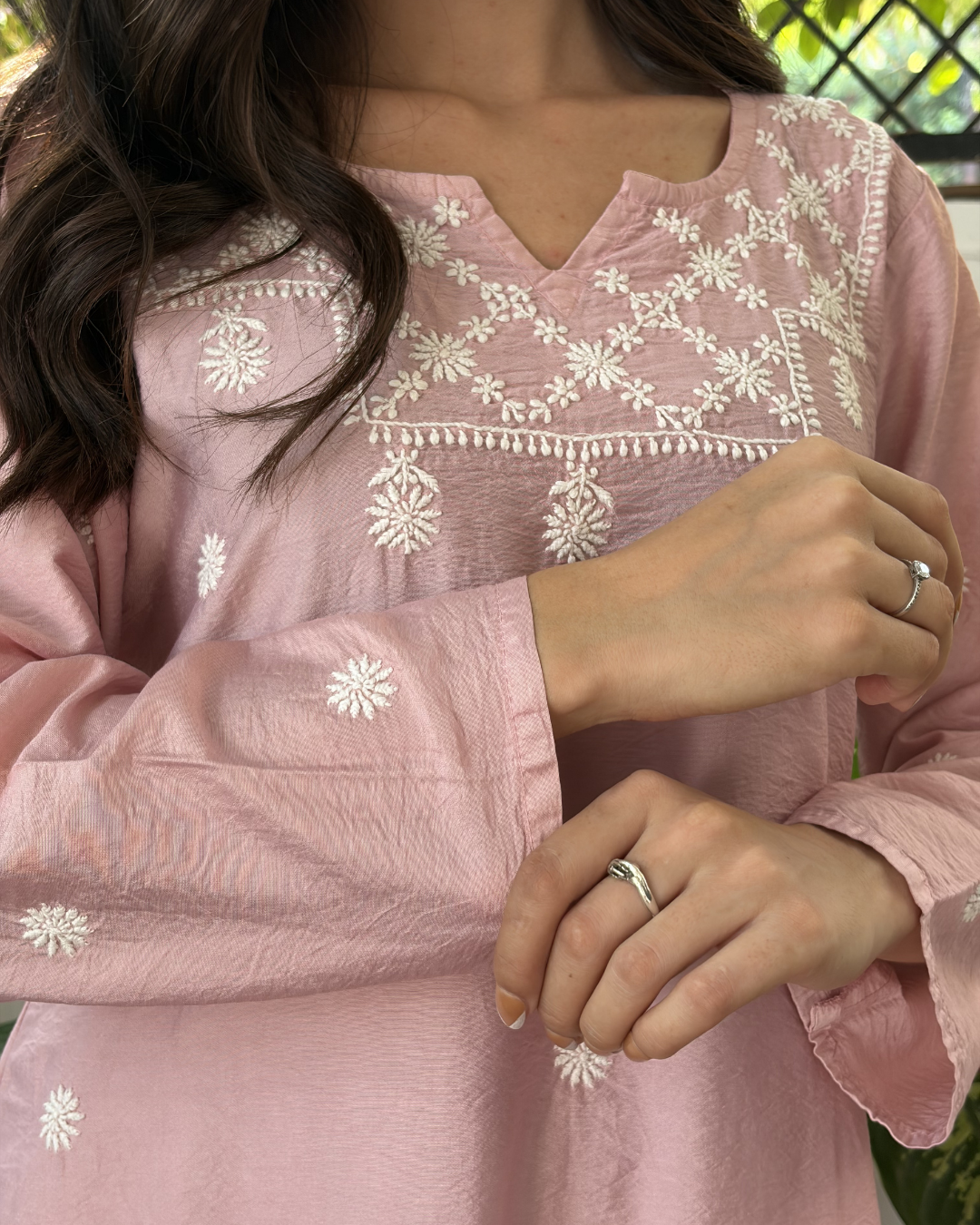 Nazakat Linen Chanderi Set