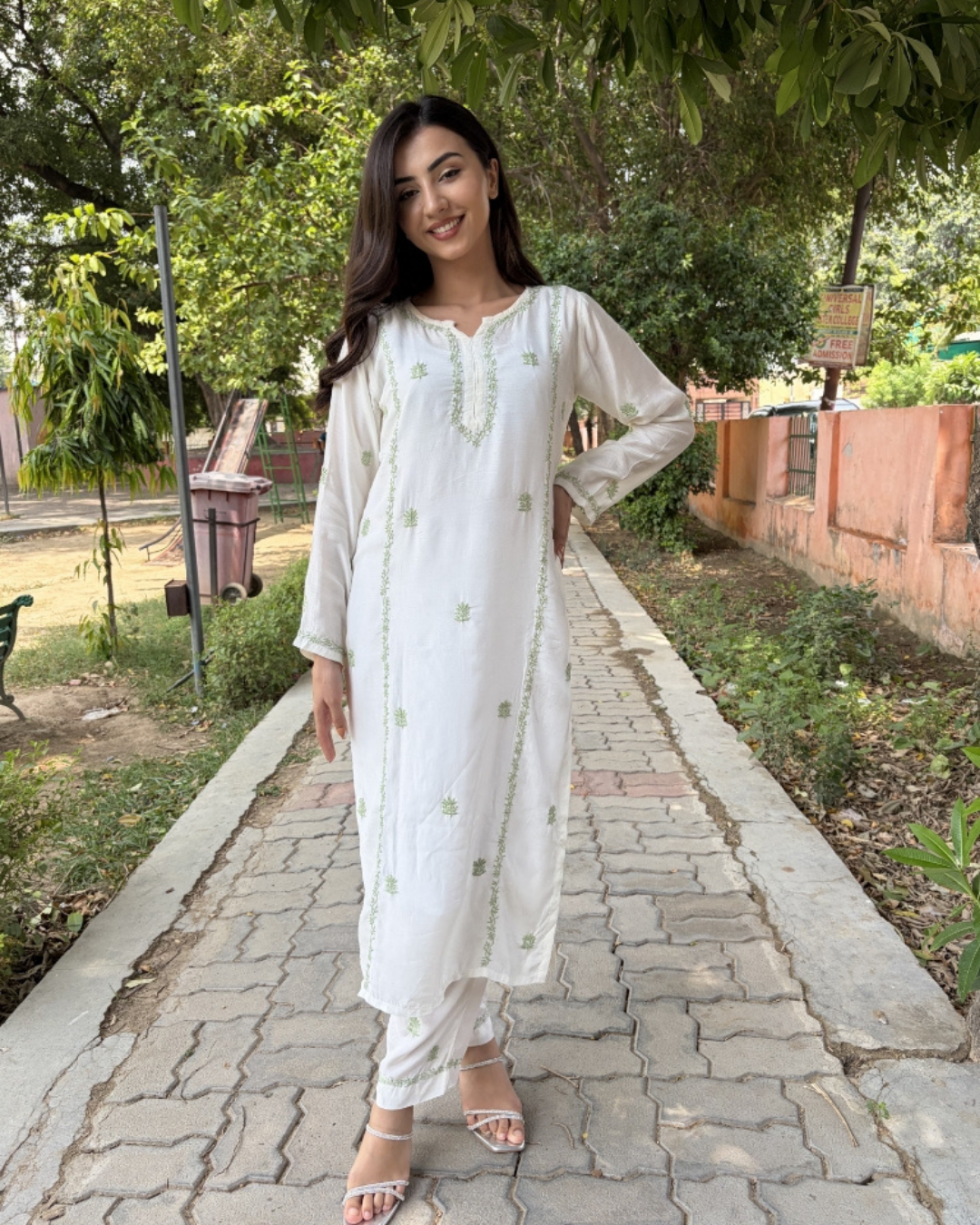 Elara Pure Ivory Coord Set