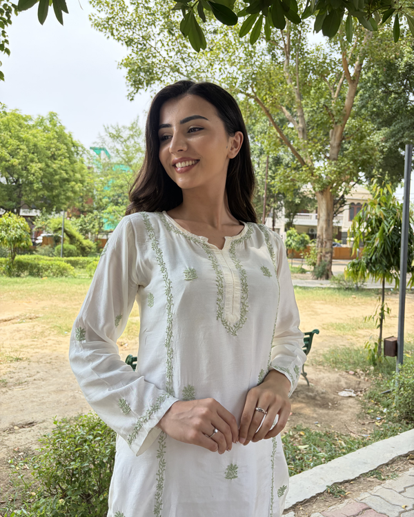Elara Pure Ivory Coord Set