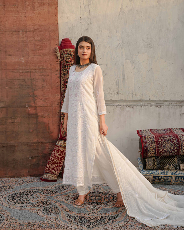 Ayra Mul Chanderi Suit Set
