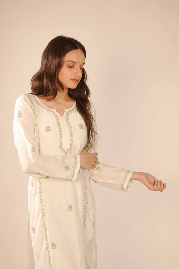 Elara Pure Ivory Coord Set